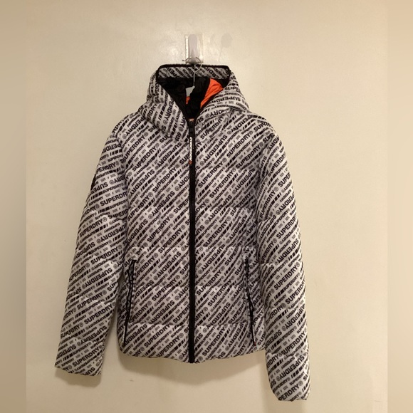 Superdry | White Street Line Puffer Coat - Men - Picture 4 of 15